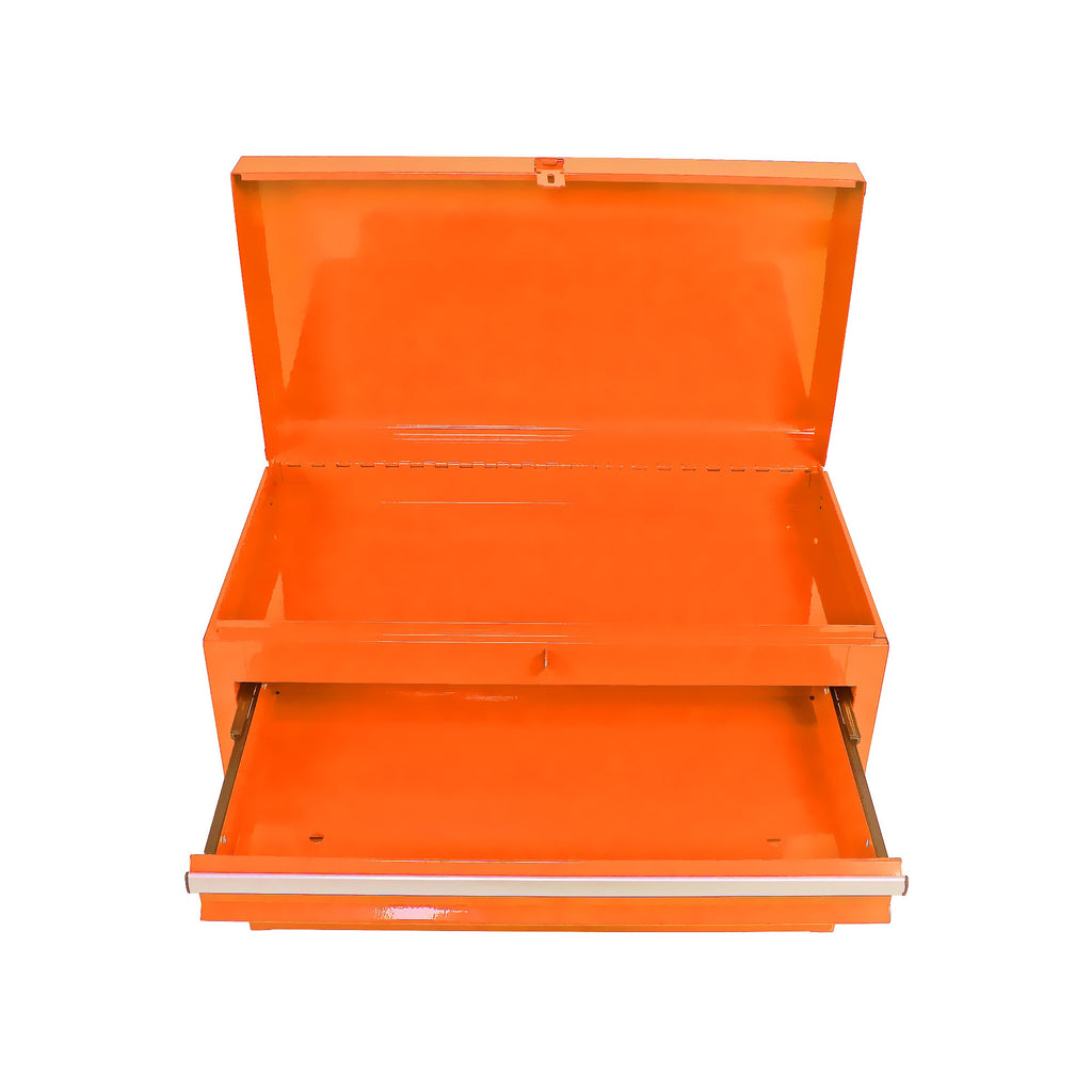 Rolling Tool Chest, 5-Drawer Tool Box Organizer w/Lockable Wheels & Sliding Drawers & Detachable Top & Adjustable Shelf, Tool Storage Cabinet for Garage Workshop(Orange)