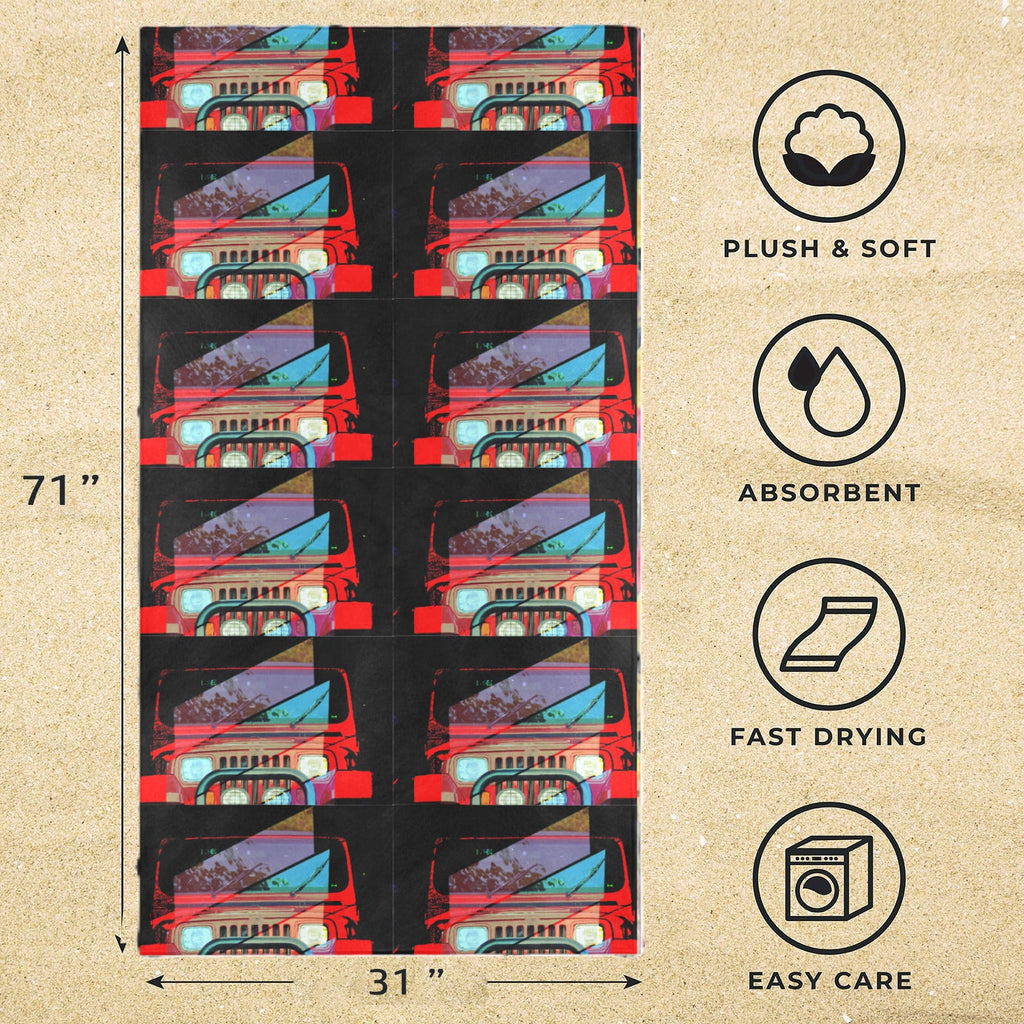 Buckle Up!  Four Wheel Drive Offroading Beach Towel 31.5"x 71"(Made In USA)