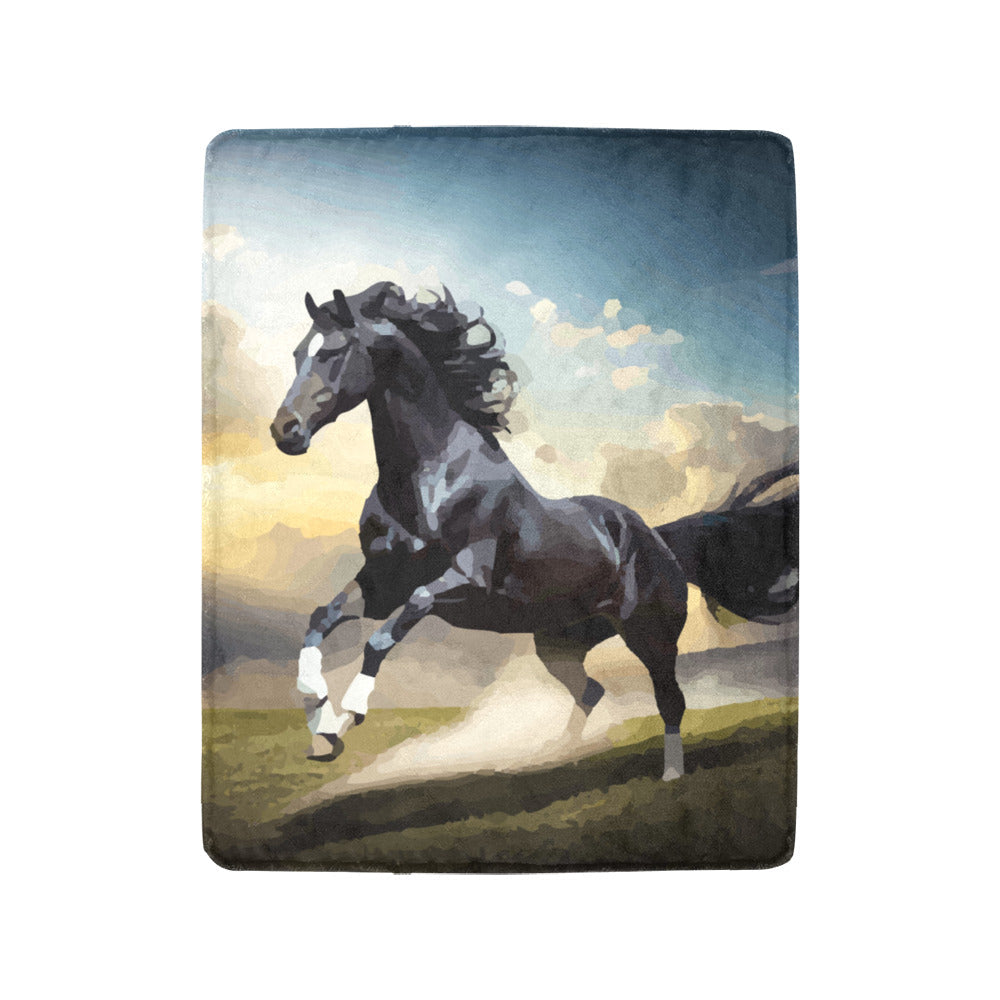 Dancing Black Beauty Ultra-Soft Micro Fleece Blanket 40" x 50" (Made in USA)