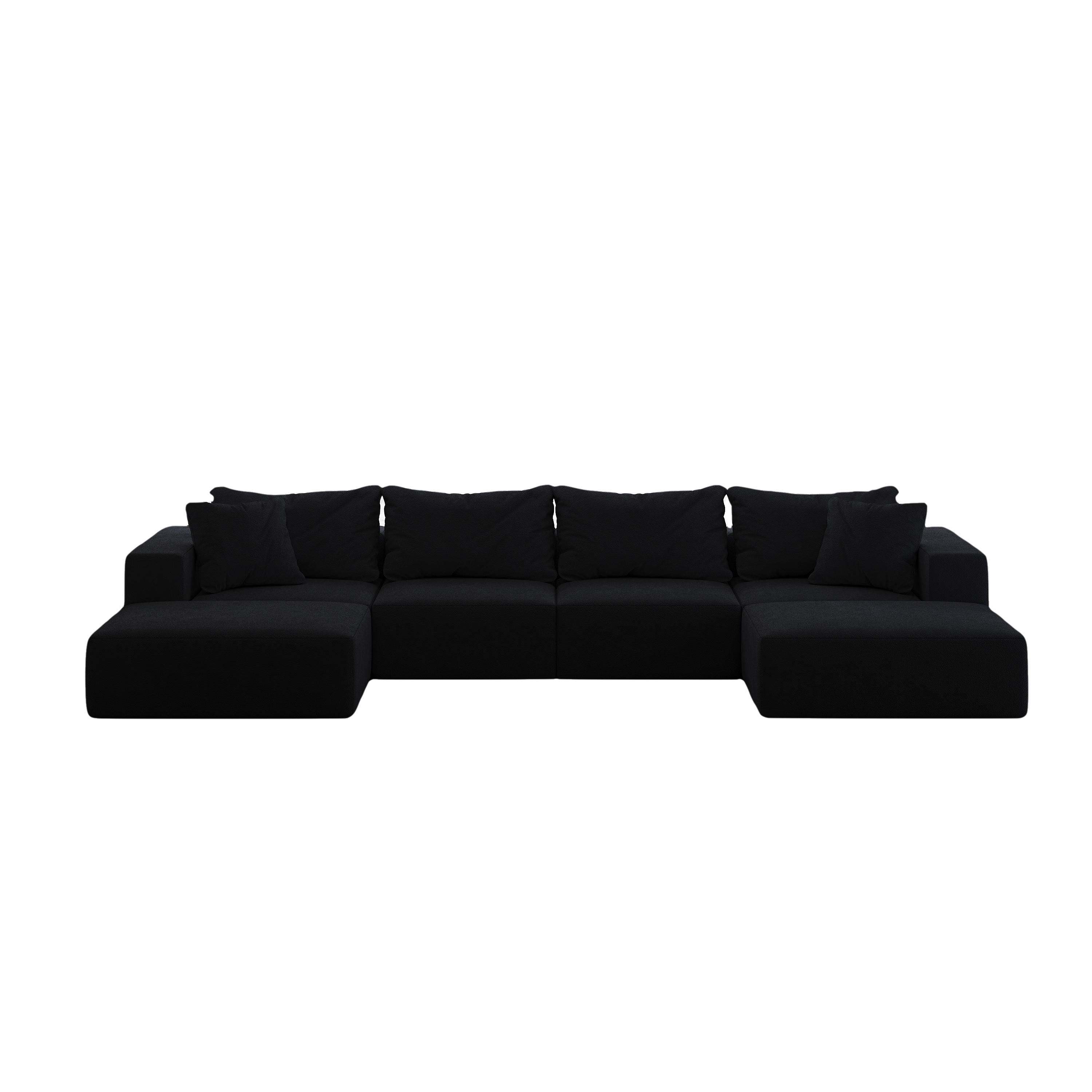Oversized sponge cloud sofa,Modern Upholstered Sectional Sofa Couch Set,Modular 162' L Shaped Sectional Living Room Sofa Set With 6 Pillows,Free Combination Sofa Couch for Living Room,Bedroom