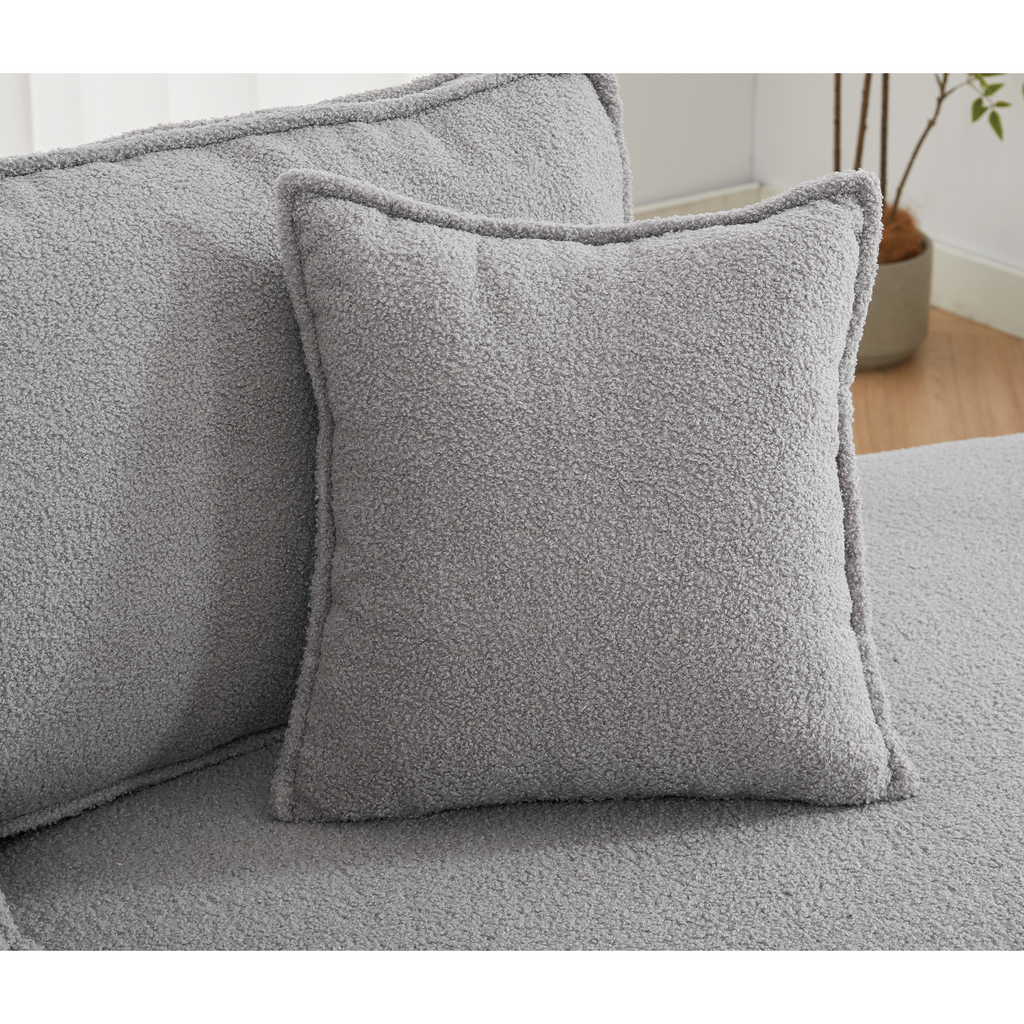 [NEW ARRIVED] [VIDEO PROVIDED]  Folding Convertible Out Sleeper Sofa Bed,2-in-1,  Combination Convertible Sofa,3 seat, Upholstered,Fold Out Floor Gaming Sofa Bed , Lamb Velvet Fabric,Living Room, Gray