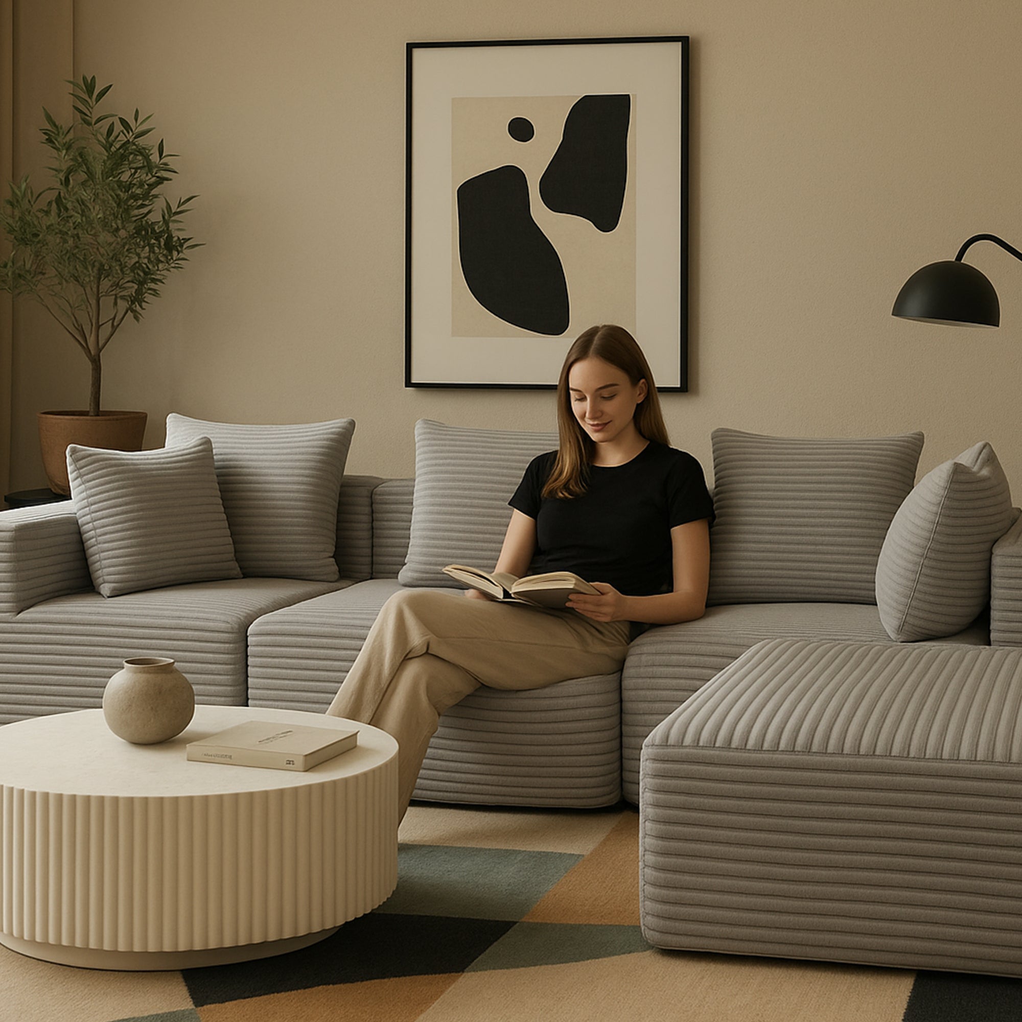 Compressed Sofa:Magic Cube Sofa-YKX-33001-Grey