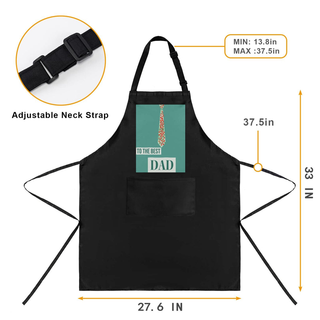 Best Dad Ever Polka Dots Custom Apron for Men (Made in USA)