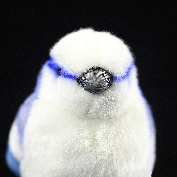 Plush Gray Blue Tit Toy – Soft Stuffed Bird Plush Doll