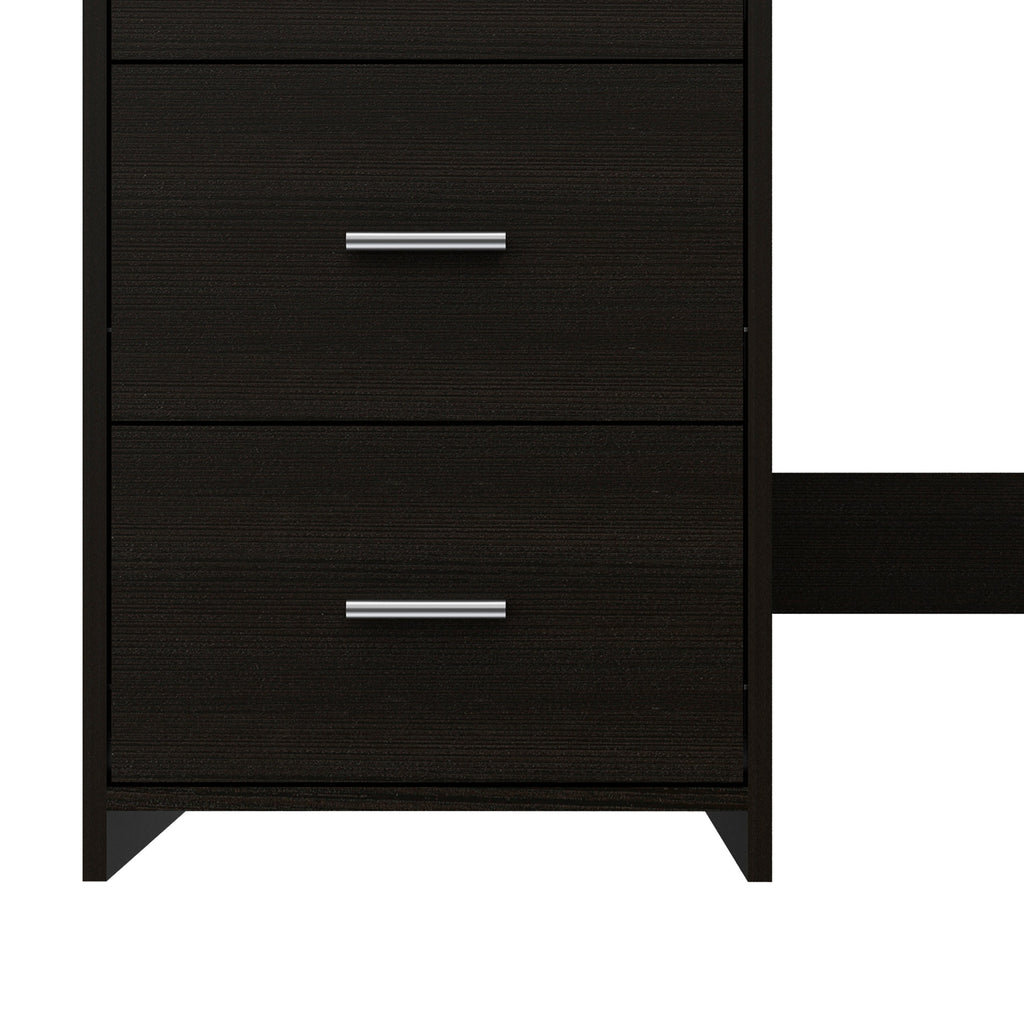 Classic 3 Drawers Writing Desk -Black