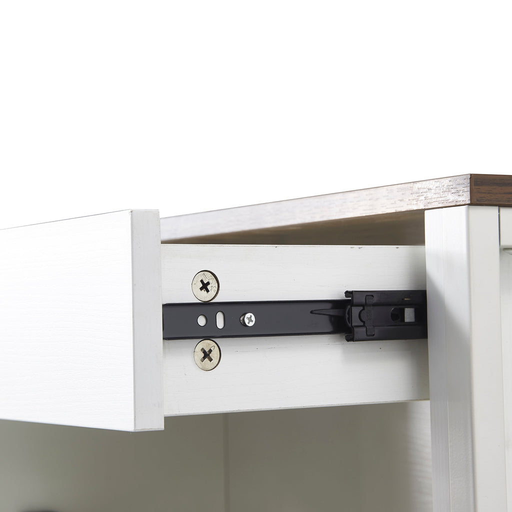 Shoe Storage Cabinet with 3 Flip Drawers&1 Drawer, Slim Freestanding Storage Racks for Entryway, Hallway, Hidden Narrow Shoe Organizers Perfect for Heels, Boots, Slippers, white/Walnut