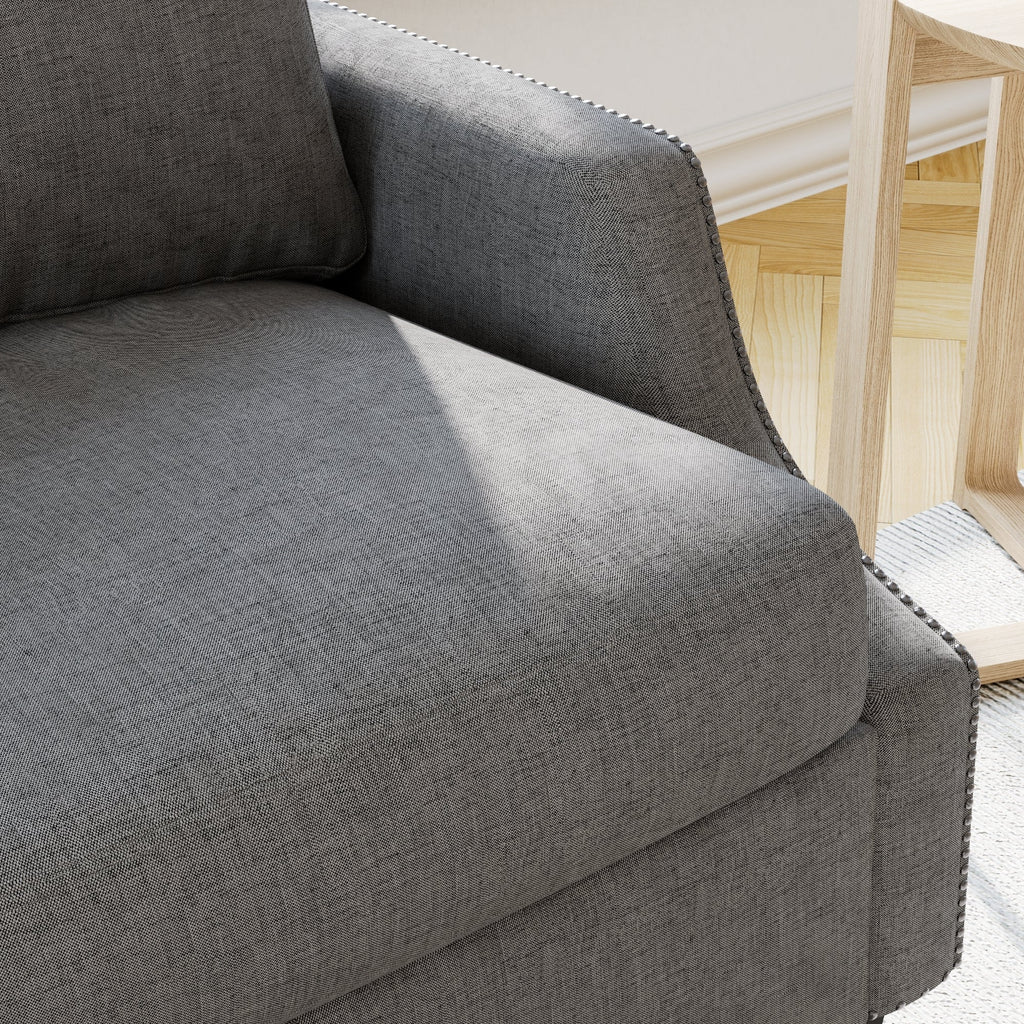 3 Piece Living Room Sofa Sets, Sectional Couch and Loveseat and Armchair Set, Modern 3 Seater Sofa + 2 Seater Couch+ Accent Chair Furniture Set for Apartment