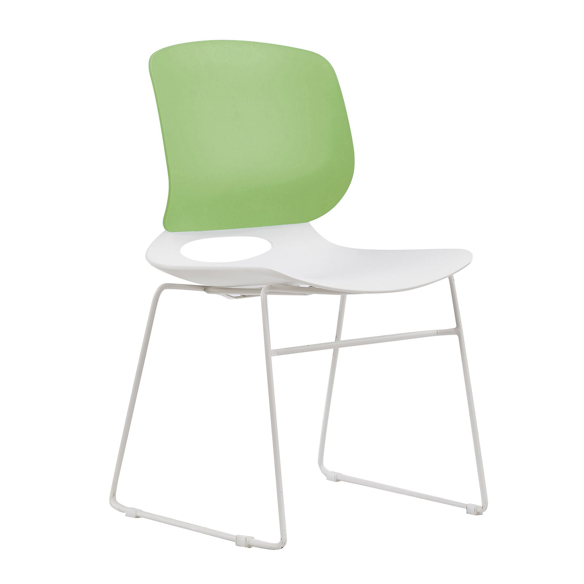 Ergonomic Backrest Stacking Chairs (Set of 4)