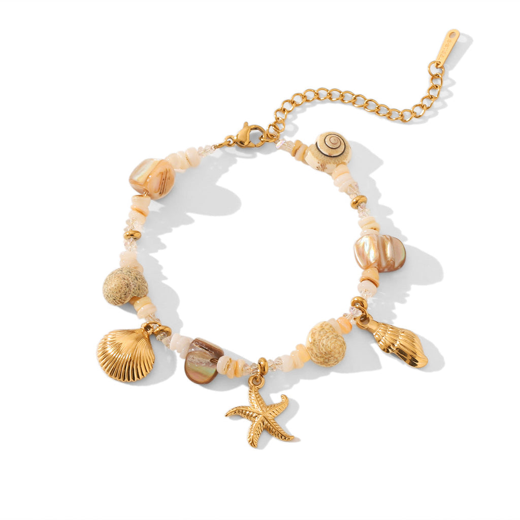 Stainless Steel Conch Starfish Shell Jewelry For Women