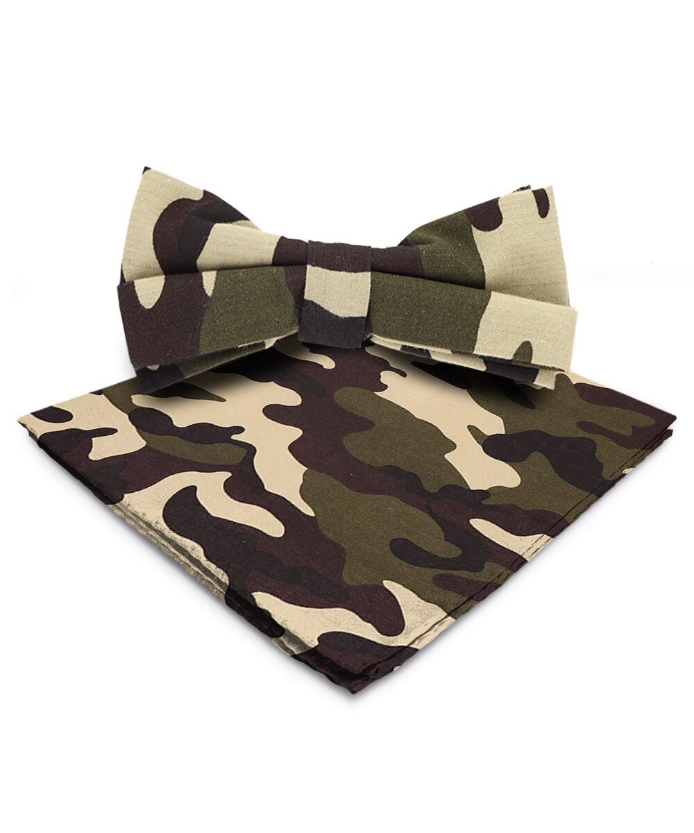 Vittorio Farina Men's Kente Satin Bow Tie & Pocket Square in Gift Box