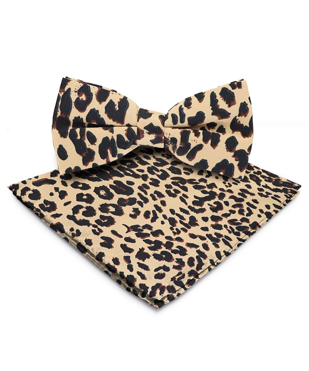 Vittorio Farina Men's Kente Satin Bow Tie & Pocket Square in Gift Box