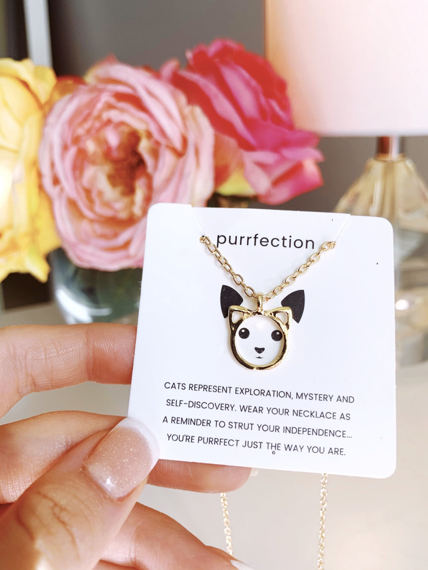Purrrrrfection Kitten Necklace