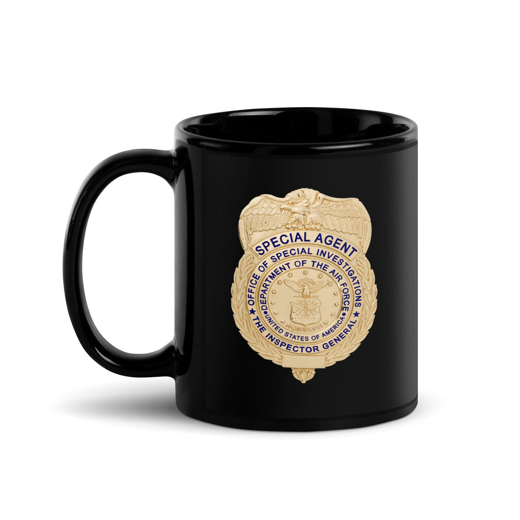 AFOSI Badge and Shield Coffee Mug - Black