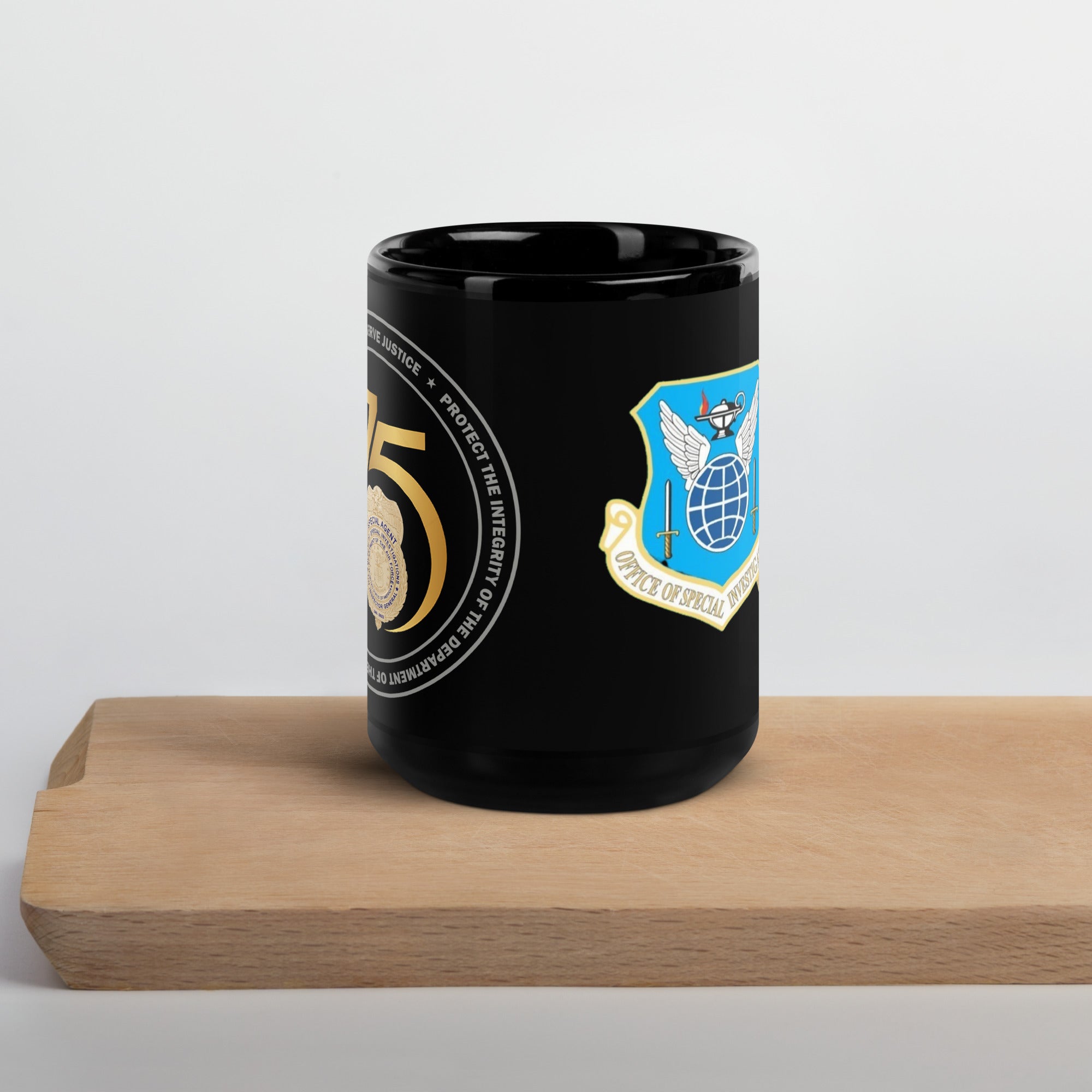 OSI 75th Anniversary Ceramic Mug - Black