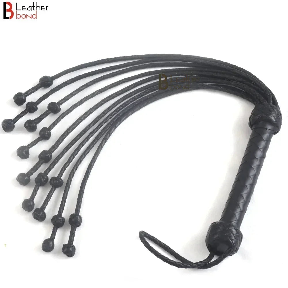 Bad Boy Hard BDSM Bondage Kit Wrist, Ankle & Thigh Cuffs, Collar, Paddles, Flogger, Blindfold & Leash | Black