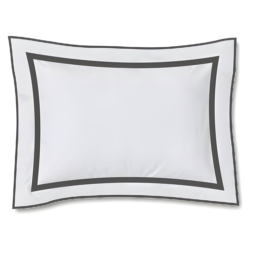400TC Embroidery & Border Cotton Sateen Solid Duvet Cover Set