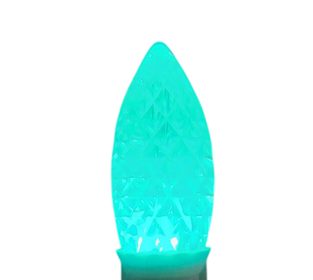 LED C9 Light Bulbs - 25 Pack - Green