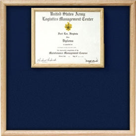 US Marine Corp Certificate Display Case.