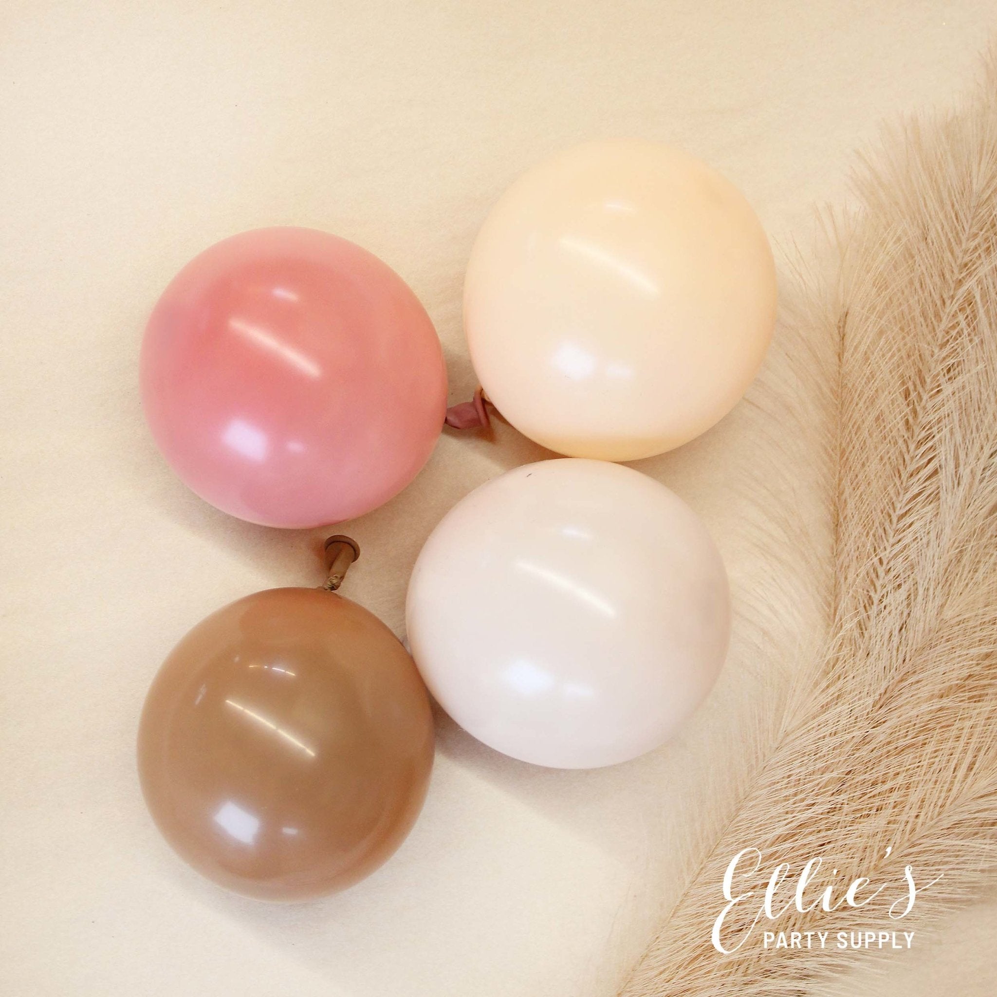 Moody Boho Rainbow Balloon Arch Kit – Dusty Rose + Mocha