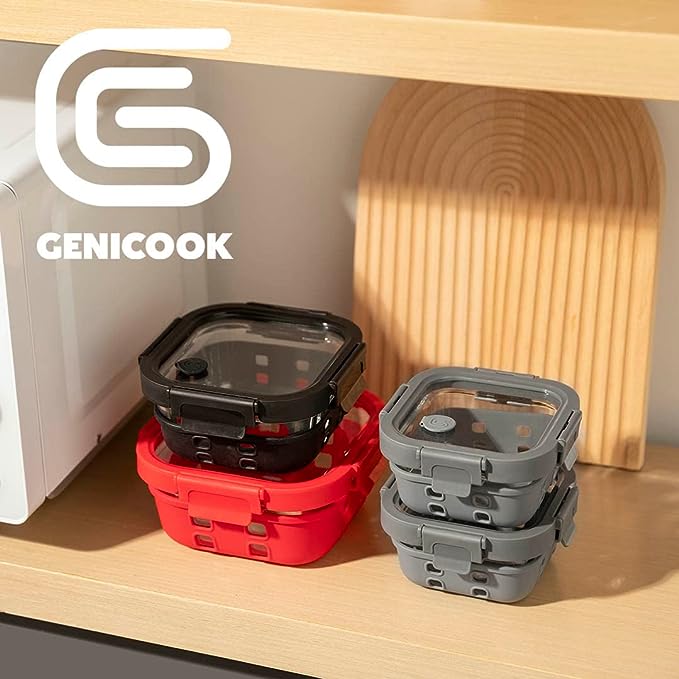 Glass Containers + Lids Set