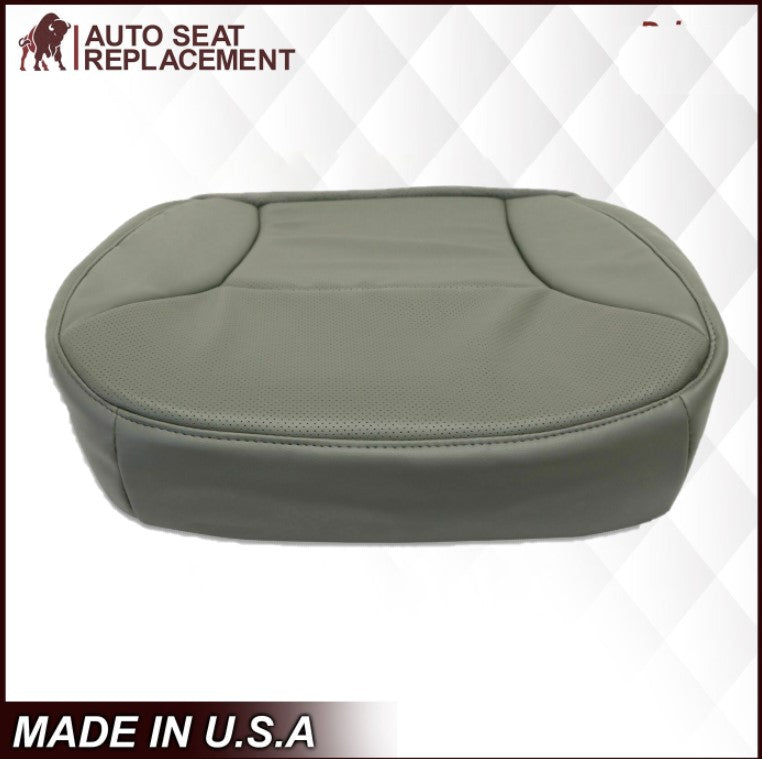 For 2003-2008 Ford E250 Econoline Van Perforated Front Vinyl Replacement Seat Covers in Flint Gray