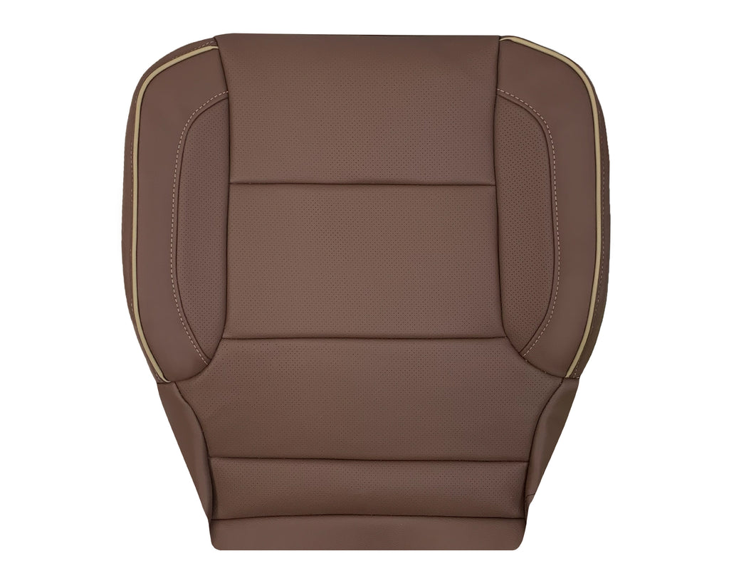 2014-2019 Chevy Silverado 1500 2500HD 3500HD High Country Replacement Perforated Genuine Leather OR Synthetic Leather Seat Covers: Brown