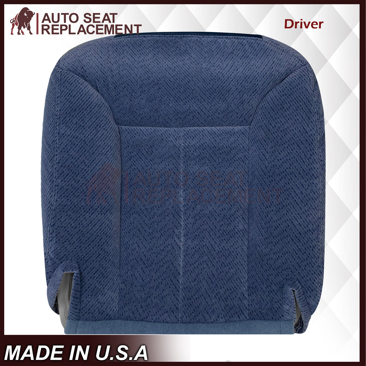 1995-1999 Chevy Tahoe Suburban Silverado Replacement Bottom Cloth Seat Cover in Navy Blue: Choose your options
