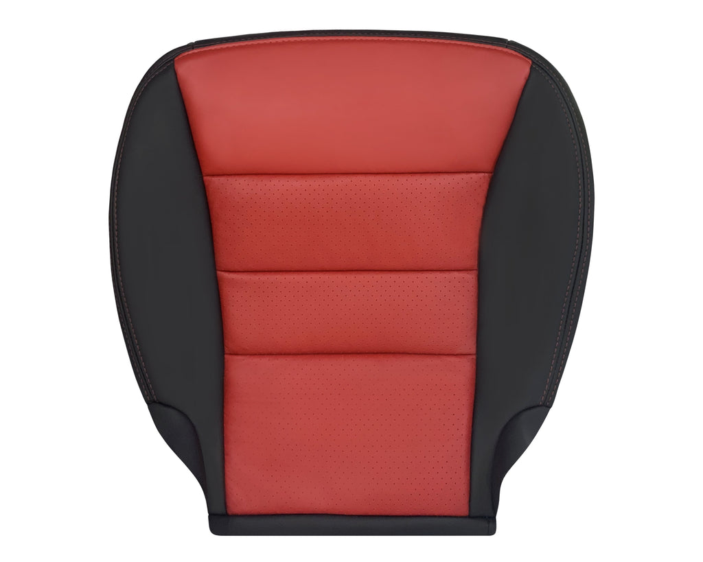 2005 - 2007 Corvette C6 Replacement Seat Cover: C6 2-tone black and Cobalt Red Perforated