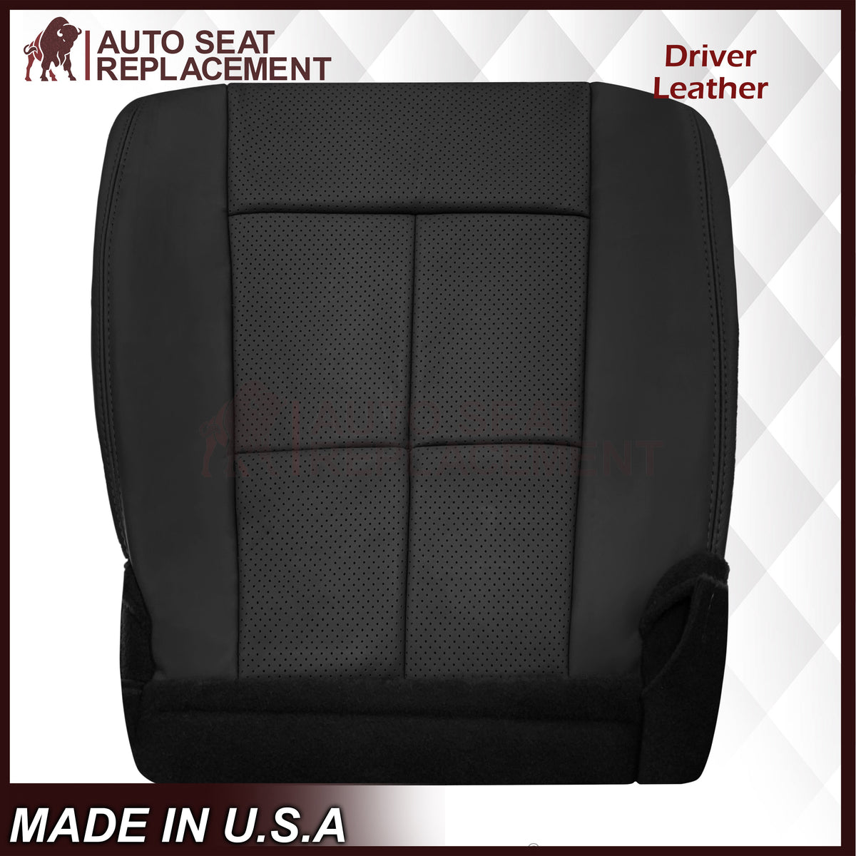2007 - 2014 Lincoln Navigator Replacement Seat Covers in Black Leather or Synthetic Leather