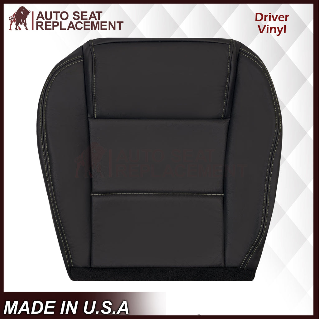 2005-2009 Ford Mustang Coupe GT V6 Leather Replacement Seat Covers in Black