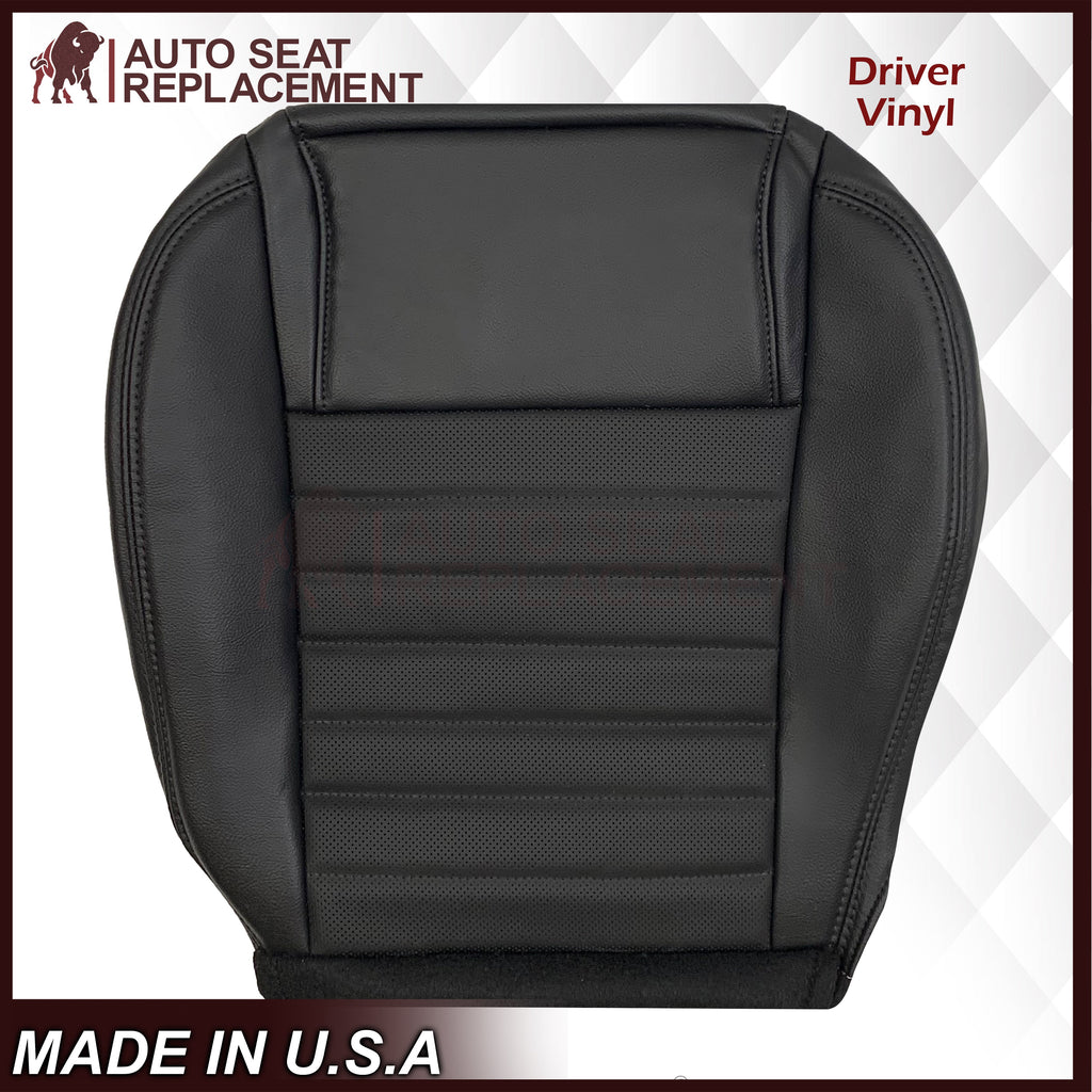 2005-2009 Ford Mustang GT V8 Convertible Replacement Seat Covers In Dark Charcoal: Black