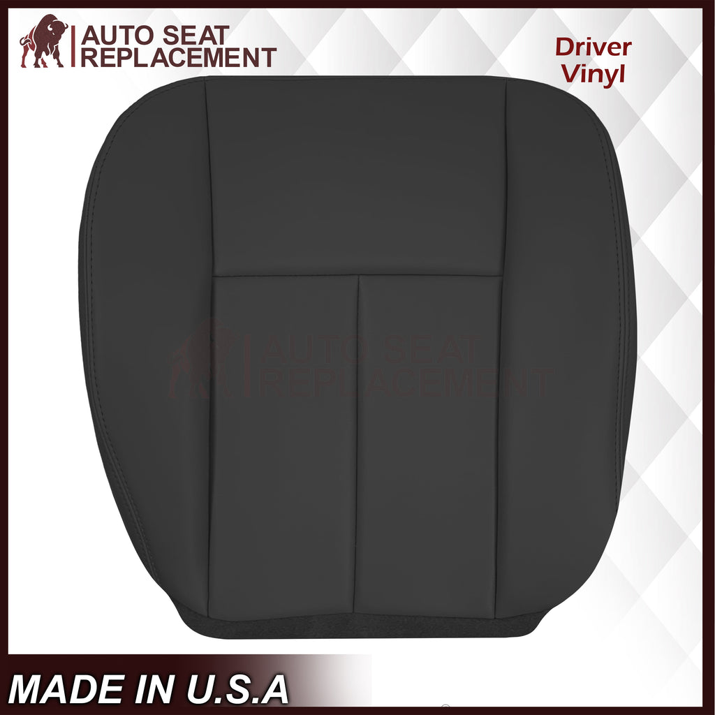 2005 to 2009 For Saab 9-7X SUV Front Base Bottom Syn. Leather Seat Cover In Black