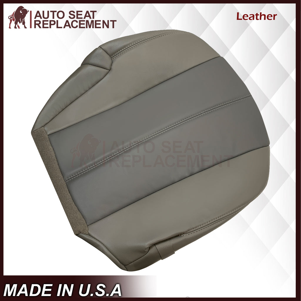 2001 2002 GMC Yukon Denali XL SLT SLE Leather Replacement Seat Cover 2 Tone Gray: Choose From Variation