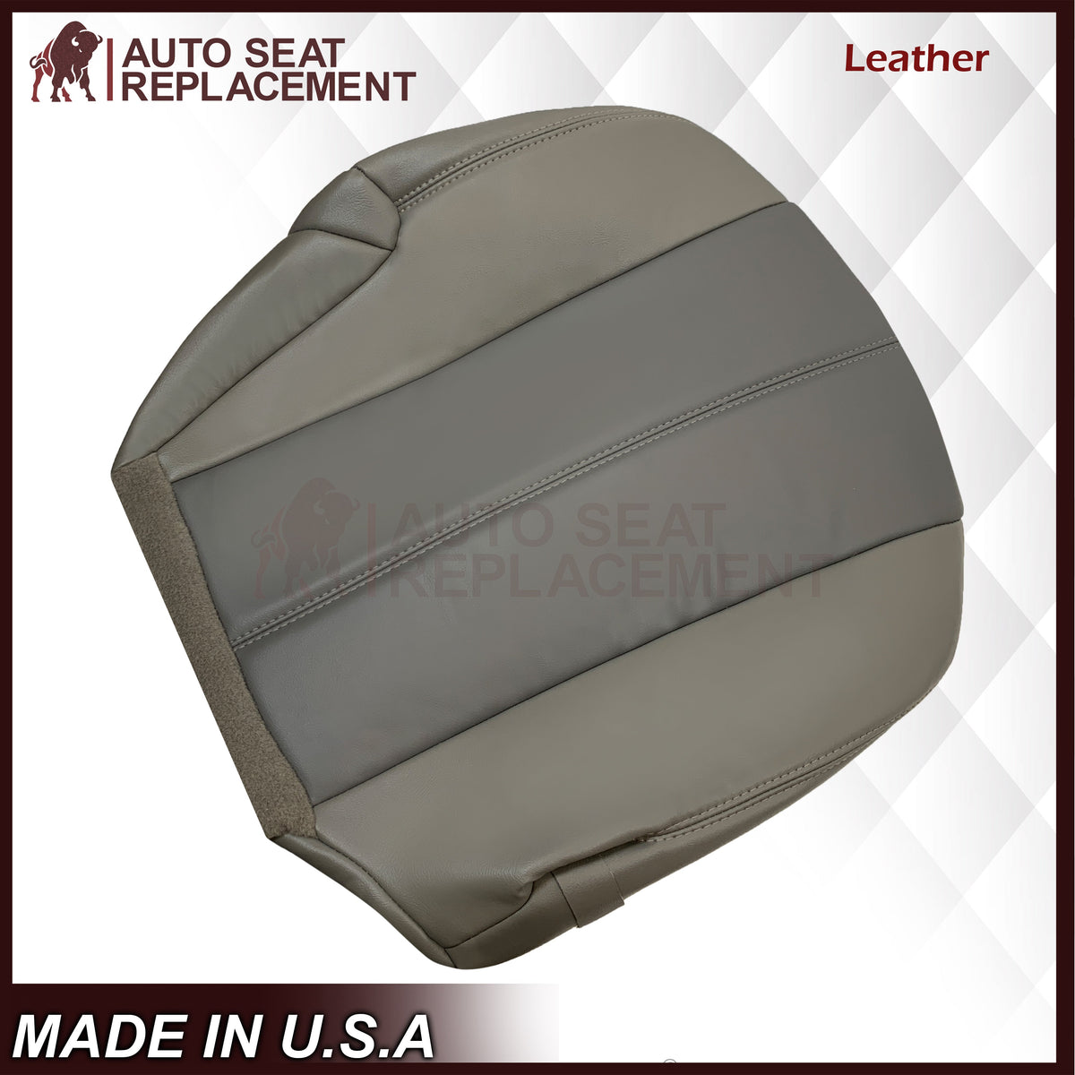2001 2002 GMC Yukon Denali XL SLT SLE Leather Replacement Seat Cover 2 Tone Gray: Choose From Variation
