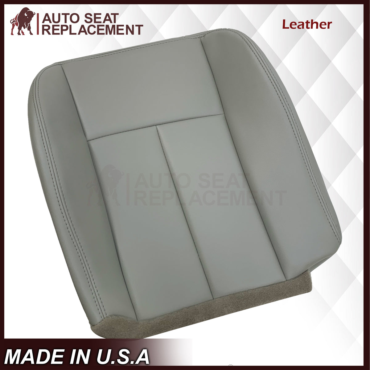 2005-2009 Chevrolet Trailblazer EXT LT Leather Replacement Seat Cover Gray
