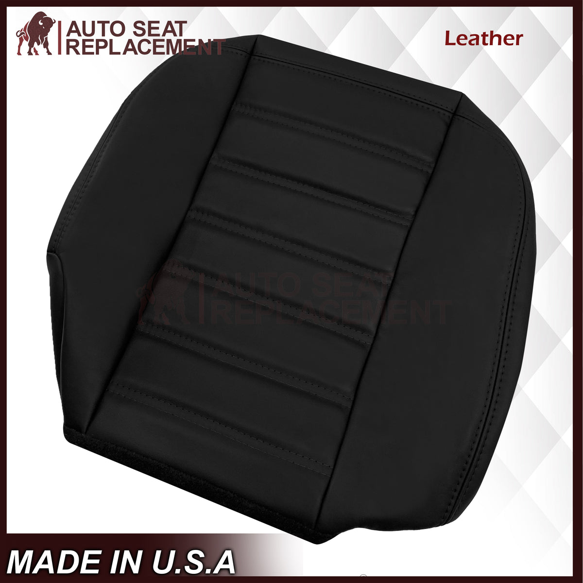 2003 - 2007 Hummer H2 SUV SUT Adventure LEATHER Seat Cover: Ebony Black