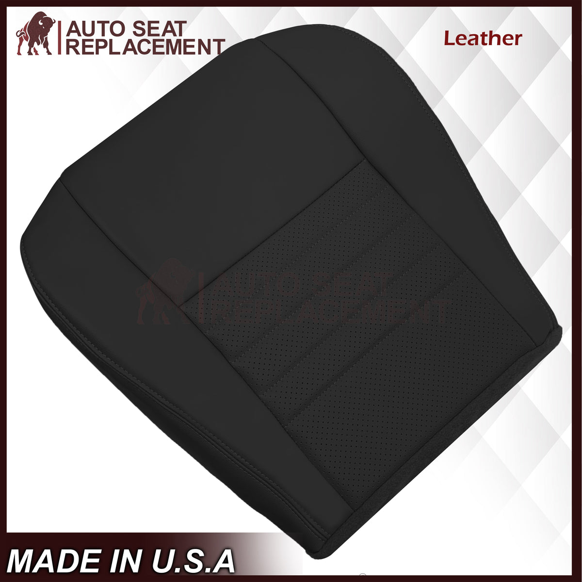 1999-2004 Ford Mustang GT Convertible Replacement Seat Cover in Dark Charcoal Black: Choose From Variation
