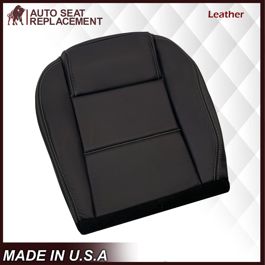 2005-2009 Ford Mustang Coupe GT V6 Leather Replacement Seat Covers in Black