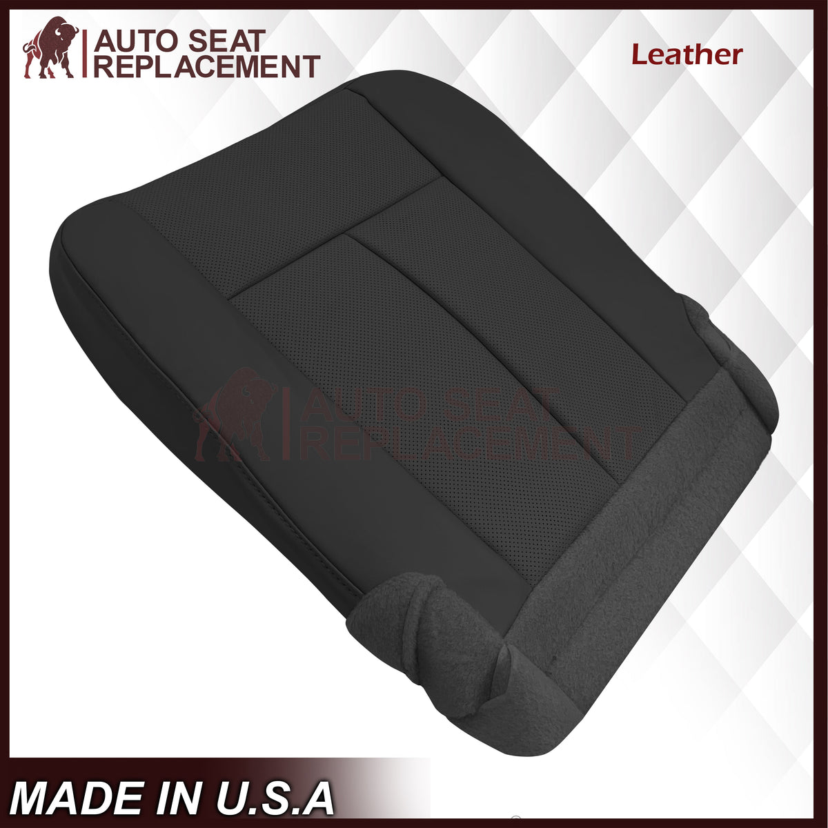 2007-2014 Ford Expedition Perforated Replacement Seat Cover In Black