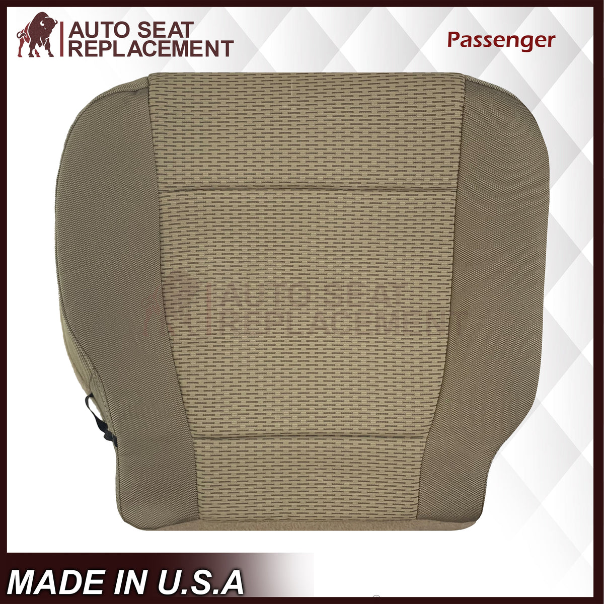 2017-2021 Ford F250 XLT Replacement Driver or Passenger Side Seat Cover In Tan