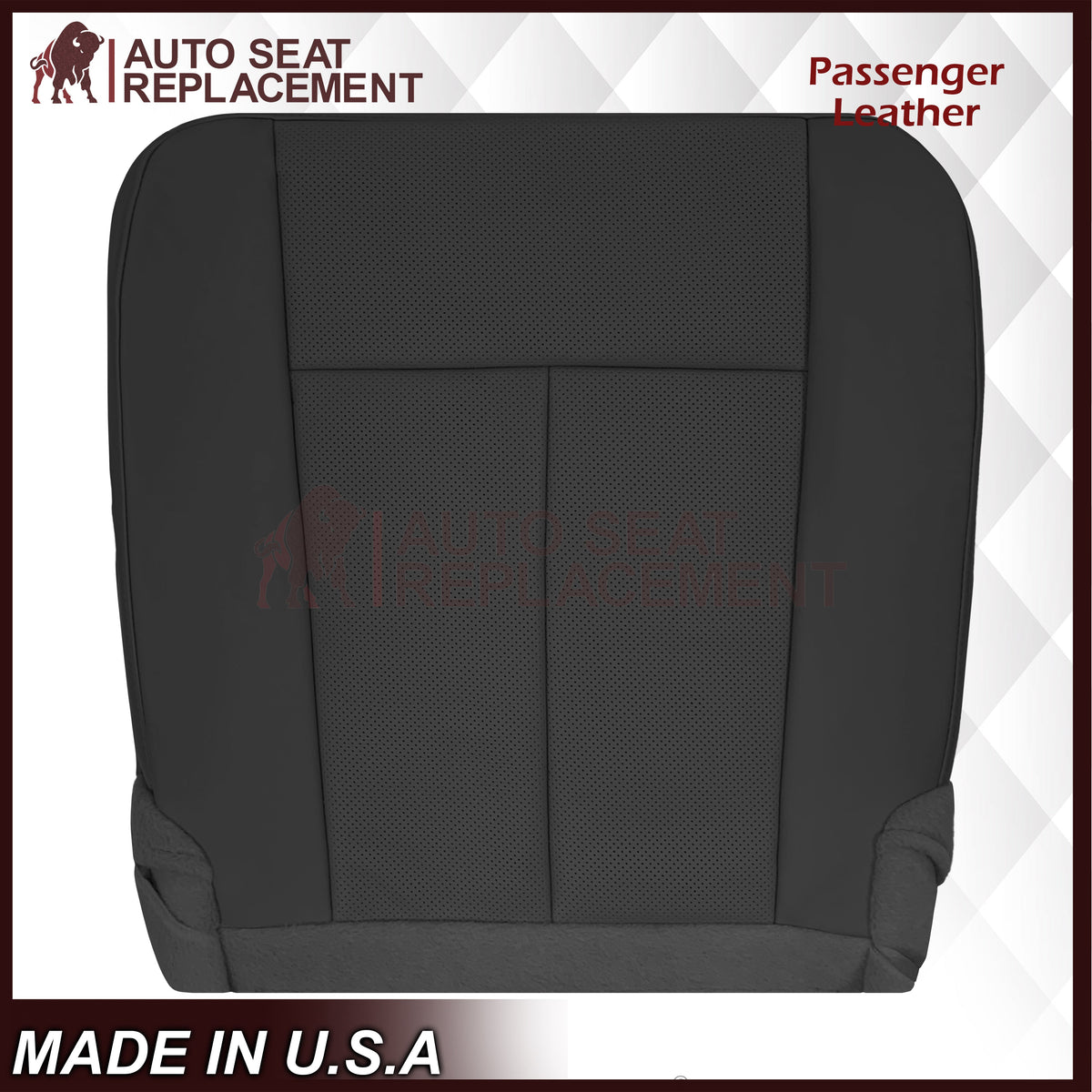 2007-2014 Ford Expedition Perforated Replacement Seat Cover In Black