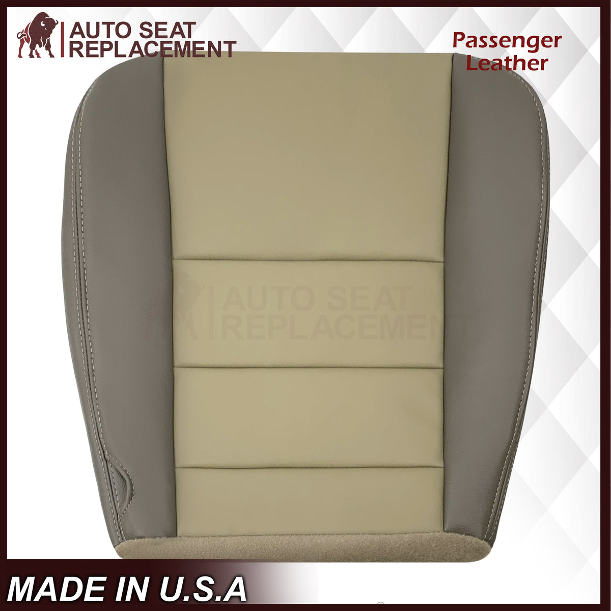 2002 - 2004 Ford Excursion Eddie Bauer Replacement Seat Covers 2 Tone Gray-Tan: Choose From Variations