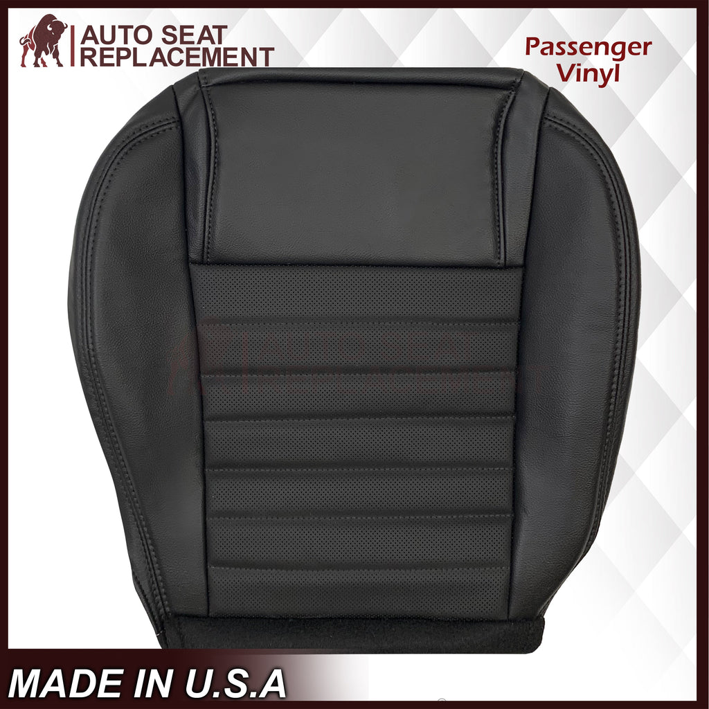 2005-2009 Ford Mustang GT V8 Convertible Replacement Seat Covers In Dark Charcoal: Black