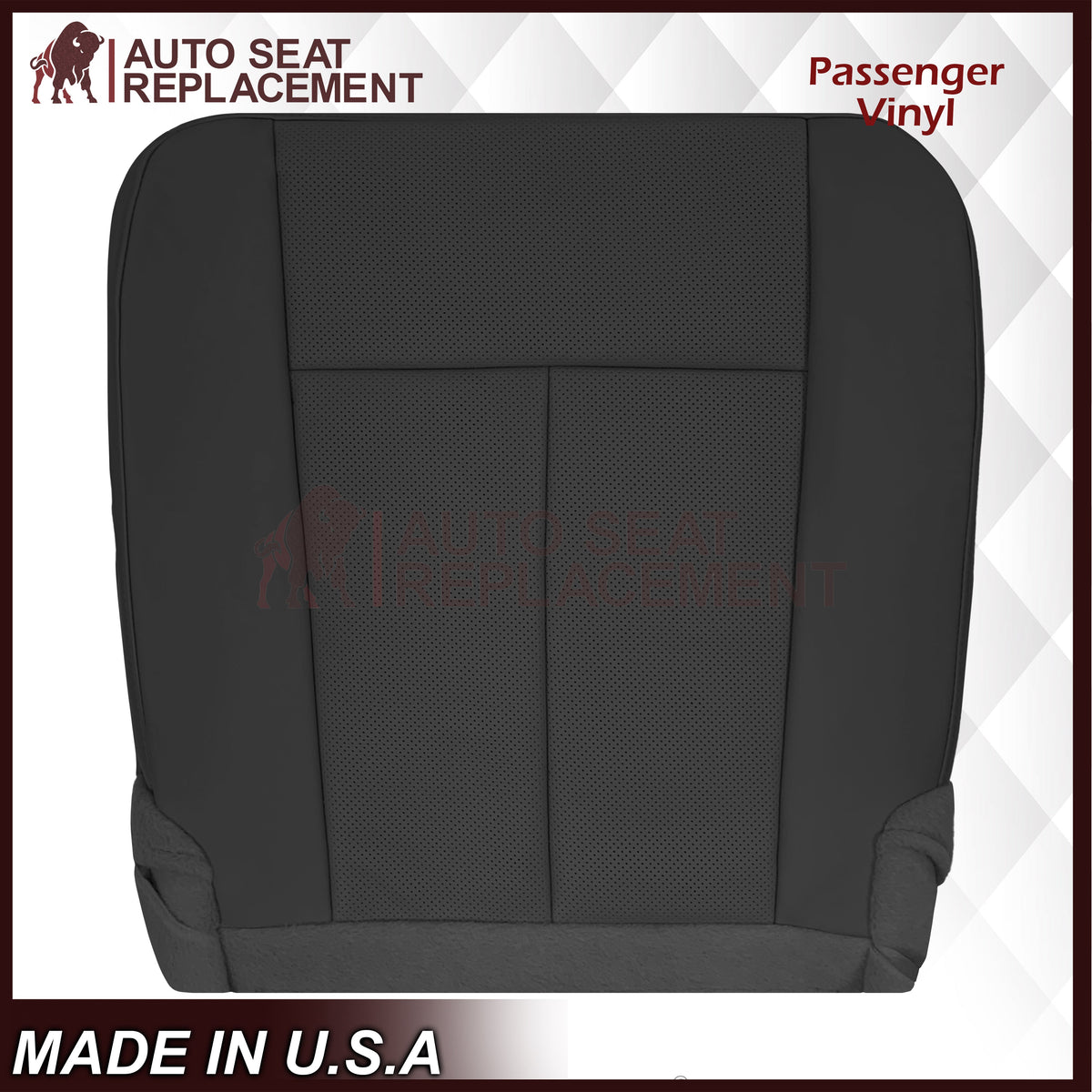 2007-2014 Ford Expedition Perforated Replacement Seat Cover In Black