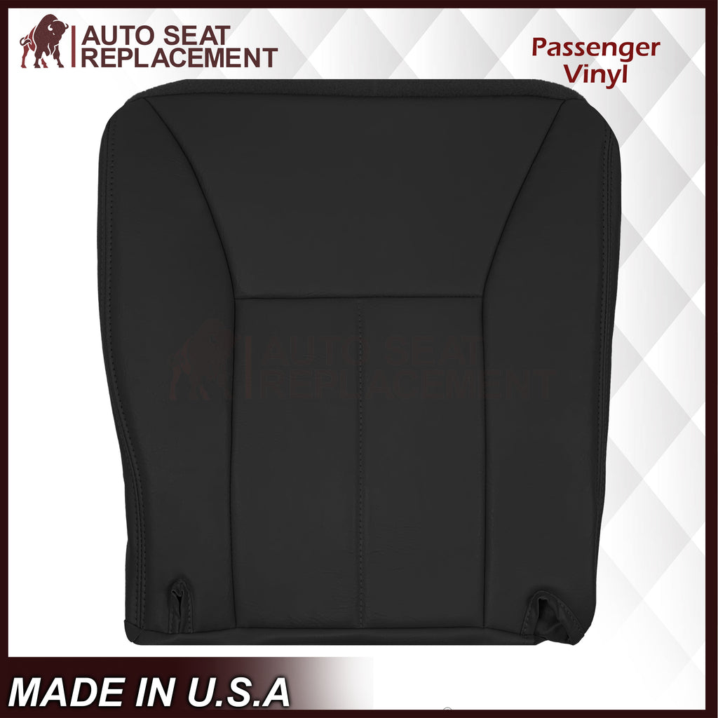 1998-2002 Dodge Ram 1500 Base Work Truck SINGLE CAB Seat Cover in Agate Very Dark Gray Vinyl