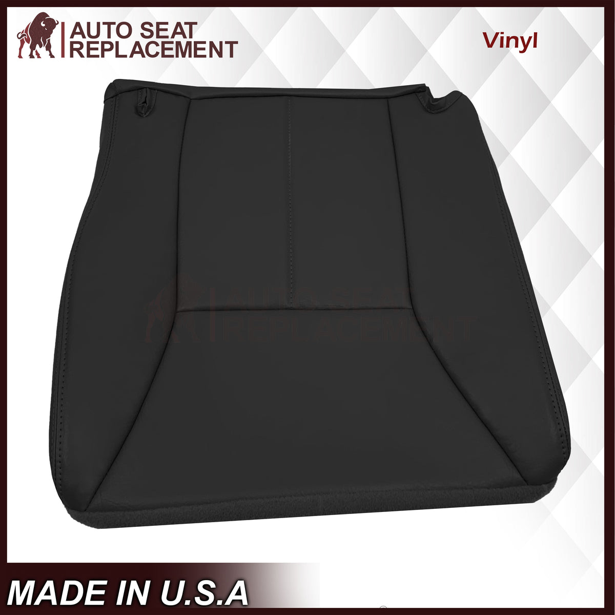 1998-2002 Dodge Ram 1500 Base Work Truck SINGLE CAB Seat Cover in Agate Very Dark Gray Vinyl