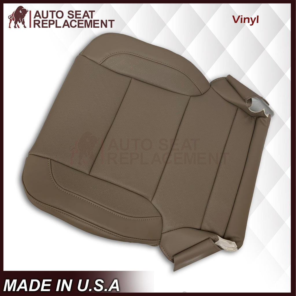 2014-2019 Chevy Silverado Tahoe Suburban & GMC Yukon PERFORATED Leather Seat Cover Replacement in Black, Gray, or Tan