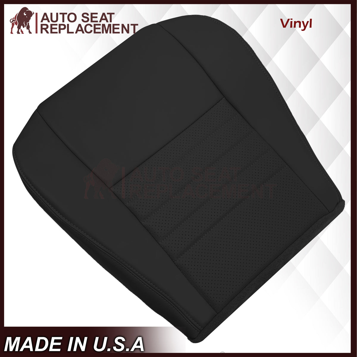 1999-2004 Ford Mustang GT Convertible Replacement Seat Cover in Dark Charcoal Black: Choose From Variation
