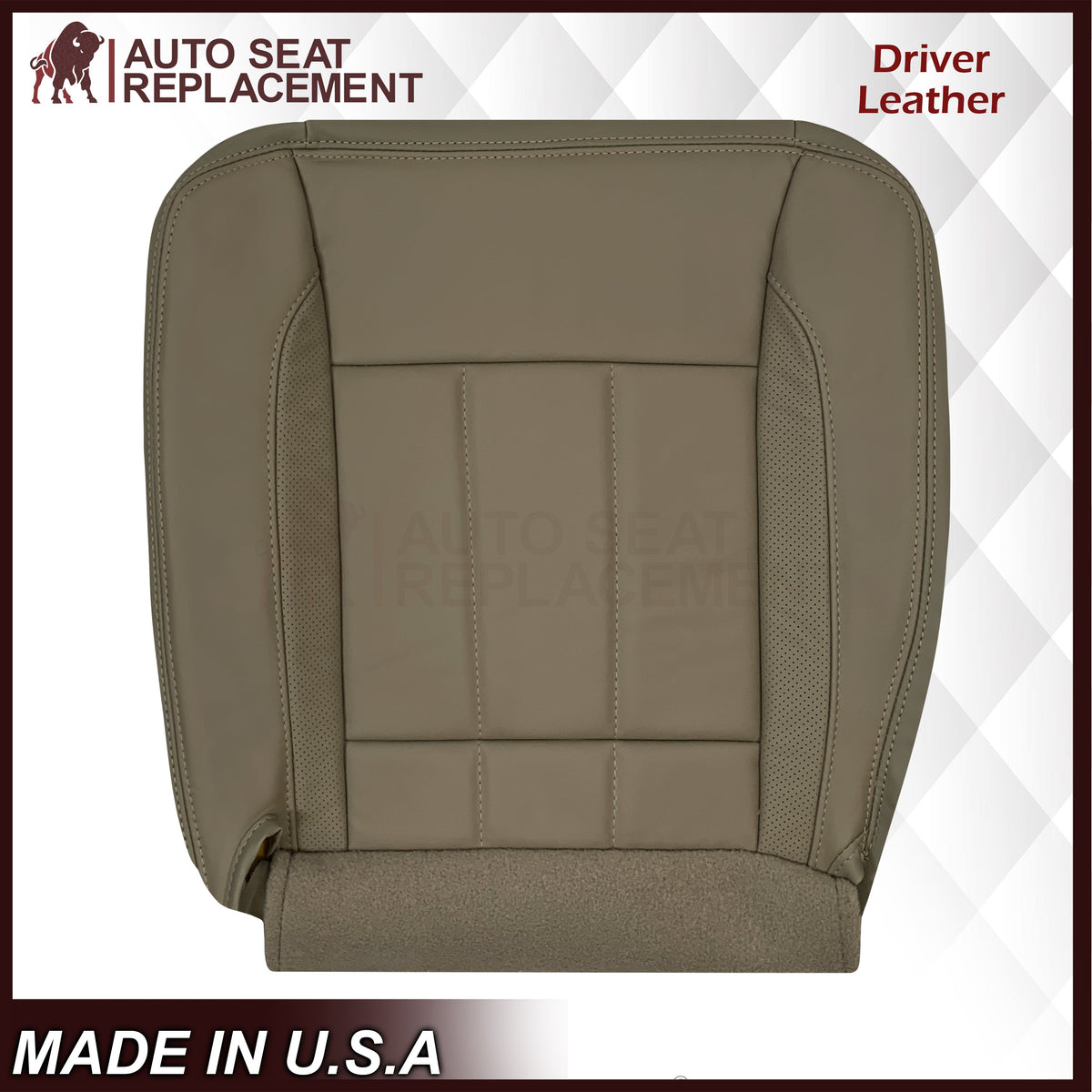 2006-2009 Dodge Ram 3500 Laramie Replacement Seat Cover: Med Khaki Tan