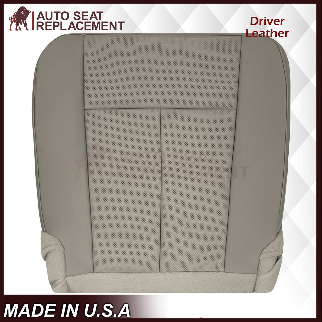 2007-2014 Ford Expedition Eddie Bauer/XLT PERFORATED Leather Replacement Seat Cover in Gray